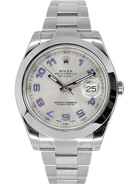 rolex all steel datejust silver dial arabic numerals|rolex datejust arabic dial price.